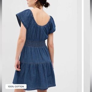 Gap Denim Flutter Dress NWT - L